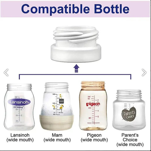 Maymom｜闊口喇叭轉闊口 Pigeon 奶樽轉接環｜一對 - Breastpump City