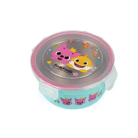 Pinkfong| Babyshark 兒童不鏽鋼多用途有蓋飯碗 - Breastpump City