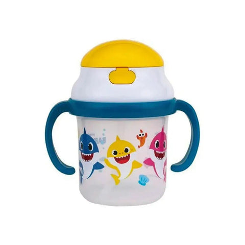 Skater｜Baby Shark 雙手柄吸管式學習水杯 230ml - Breastpump City